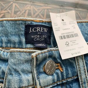 J crew wide leg crop jeans size 28
